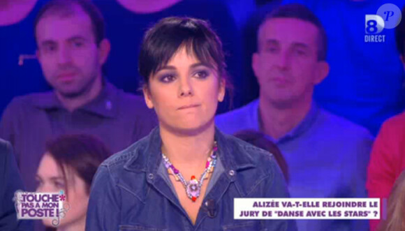 Alizée pas très enthousiaste dans TPMP, le 8 avril 2015, sur D8