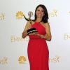Julia Louis-Dreyfus - Pressroom de la 66ème cérémonie annuelle des Emmy Awards au Nokia Theatre à Los Angeles, le 25 août 2014. 