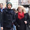 Taylor Swift va déjeuner avec son frère Austin et ses parents Andrea et Scott dans le quartier de Tribeca à New York, le 22 décembre 2014.