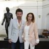 Philippe Lellouche et sa femme Vanessa Demouy - Soirée du cinquième anniversaire du musée Paul Belmondo à Boulogne-Billancourt le 13 avril 2015. 