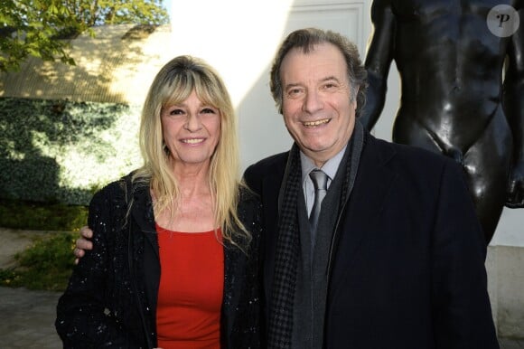 Daniel Russo et sa femme Lucie - Soirée du cinquième anniversaire du musée Paul Belmondo à Boulogne-Billancourt le 13 avril 2015. 