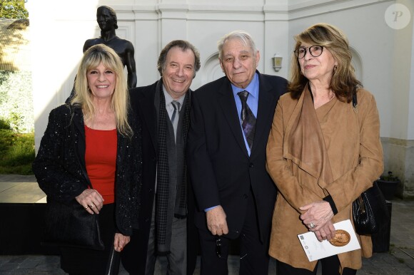 Daniel Russo and et sa femme Lucie, Henri Guybet et sa femme - Soirée du cinquième anniversaire du musée Paul Belmondo à Boulogne-Billancourt le 13 avril 2015.
