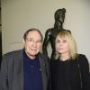 Robert Hossein et sa femme Candice Patou - Soirée du cinquième anniversaire du musée Paul Belmondo à Boulogne-Billancourt le 13 avril 2015.