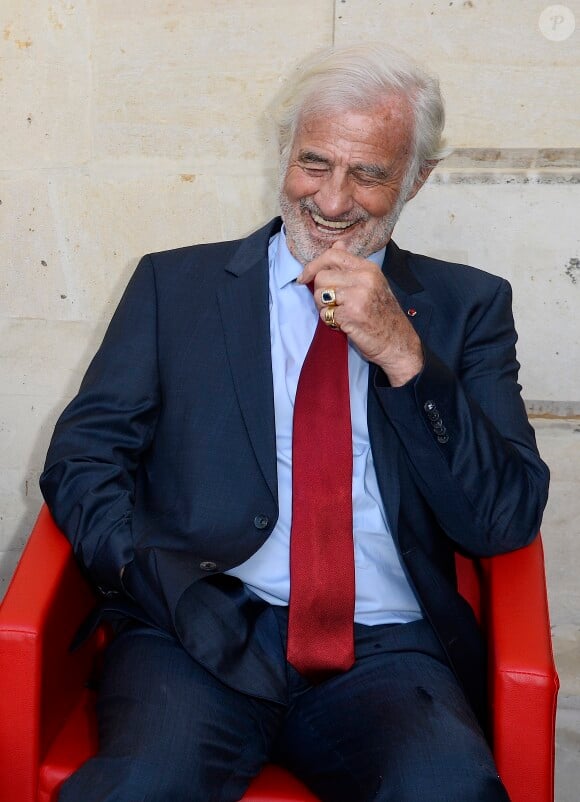 Jean-Paul Belmondo - Soirée du cinquième anniversaire du musée Paul Belmondo à Boulogne-Billancourt le 13 avril 2015.