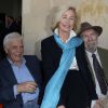 Guy Bedos, Brigitte Fossey et Jean-Pierre Marielle - Soirée du cinquième anniversaire du musée Paul Belmondo à Boulogne-Billancourt le 13 avril 2015. 