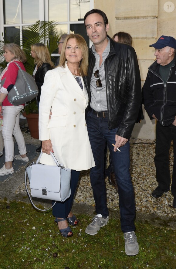 Nicole Calfan et Anthony Delon - Soirée du cinquième anniversaire du musée Paul Belmondo à Boulogne-Billancourt le 13 avril 2015. 