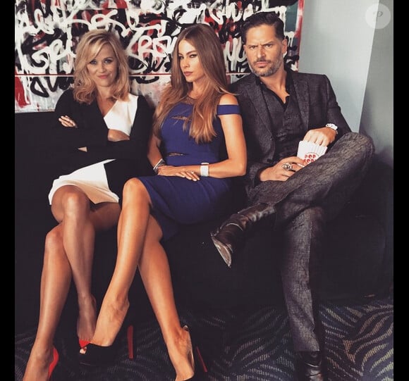 Reese Witherspoon, Sofia Vergara et son fiancé Joe Manganiello, sur Instagram le 13 avril 2015