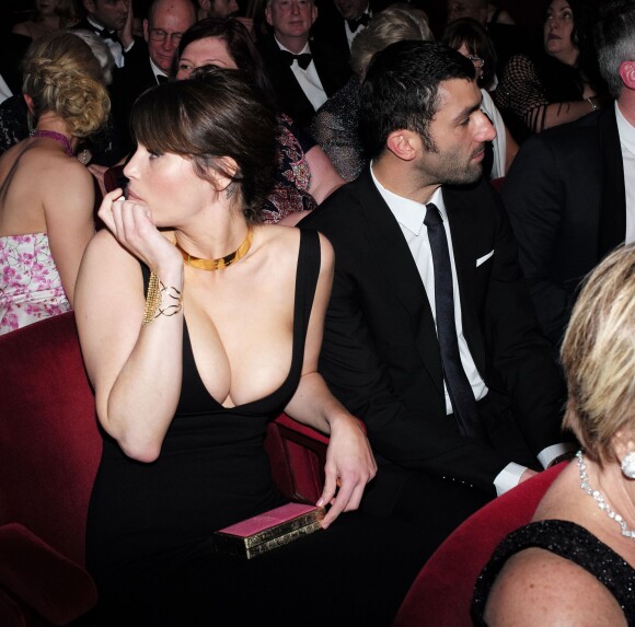 Gemma Arterton et son petit-ami Franklin Ohanessian - Cérémonie des Olivier Awards 2015 à Londres, le 12 avril 2015.