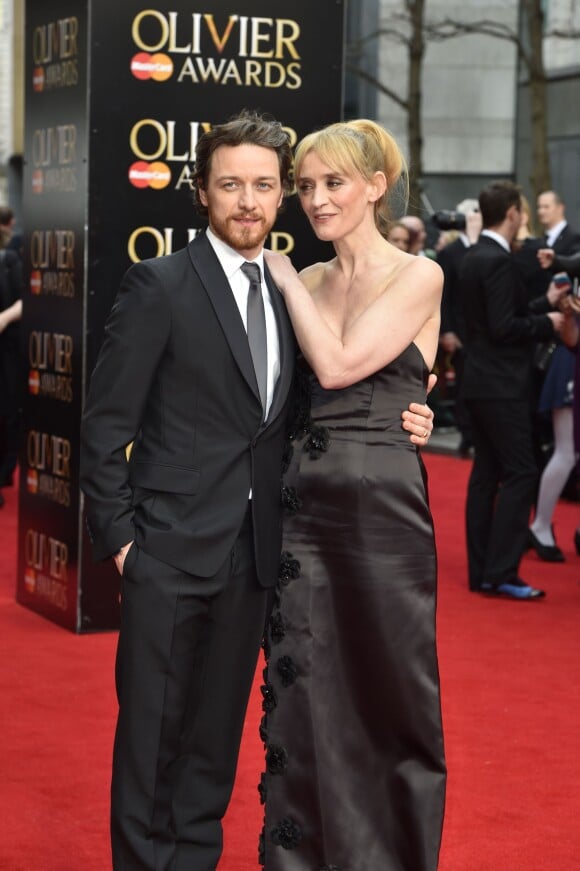 James McAvoy et Anne-Marie Duff - Cérémonie des Olivier Awards 2015 à Londres, le 12 avril 2015.