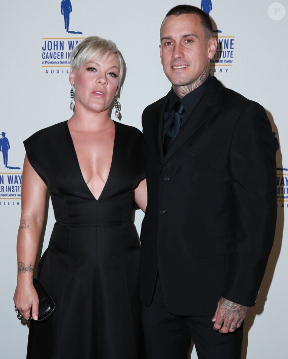 Pink et son mari Carey Hart à la 30e soirée annuelle "John Wayne Odyssey" à Beverly Hills, le 11 avril 2015 