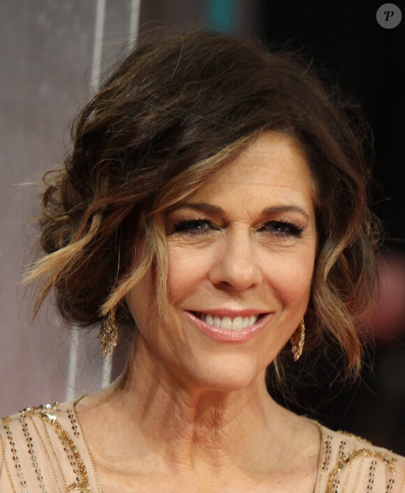 Rita Wilson à Londres, le 16 février 2014.