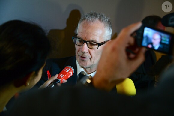 Thierry Fremaux - Conférence de presse pour le festival international du film de Cannes à Paris le 16 avril 2015.