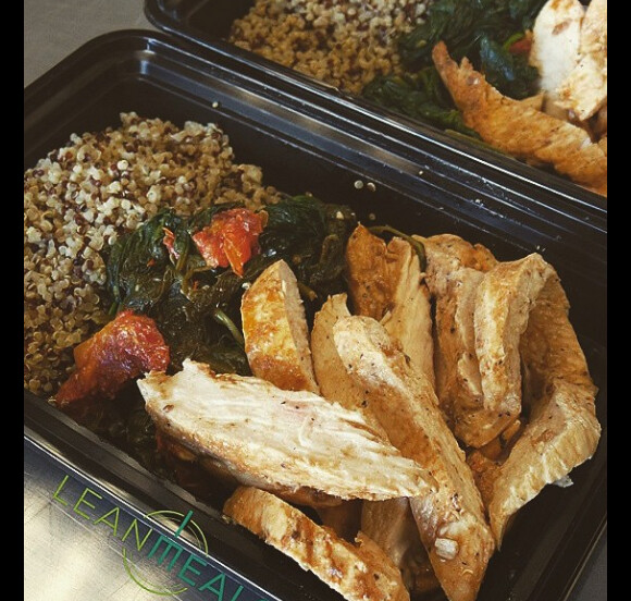 Sur Instagram, le mannequin Sarah Stage a ajouté une photo de son repas équilibré le 13 février 2015 