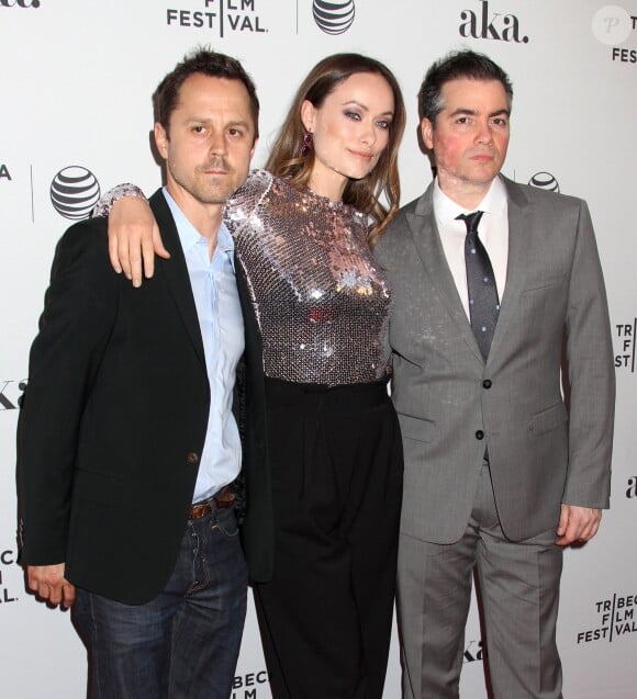 Giovanni Ribisi, Olivia Wilde and Kevin Corrigan a l'After-Party du film Meadowland pendant le Tribeca Film Festival au PHD Rooftop Lounge, Dream Downtown Hotel, à New York, le 17 avril 2015