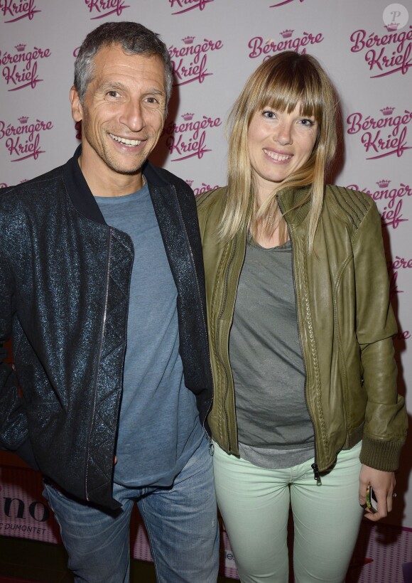 Nagui et sa femme Mélanie Page à Bobino à Paris, le 31 mars 2014.