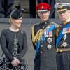 La comtesse Sophie de Wessex, le prince Edward et le prince Andrew, duc d'York - Messe pour commémorer la fin des opérations militaires en Afghanistan en la cathédrale St Paul à Londres, le 13 mars 2015.