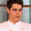 Le jeune Xavier Koenig (19 ans), lors de la finale de Top Chef 2015 sur M6, le 13 avril 2015.