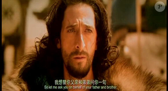 Adrien Brody dans Dragon Blade, un film chinois avec Jacky Chan.