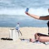 Exclusif - Erin Heatherton en bikini sur la plage de Coogee Beach à Sydney en Australie le 14 avril 2015.