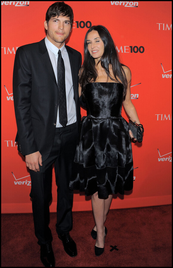 Ashton Kutcher et Demi Moore au gala des 100 personnes les plus influentes du monde à New York, le 4 mai 2010