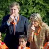 Le roi Willem-Alexander et la reine Maxima des Pays-Bas donnaient le coup d'envoi des Jeux du Roi à Leyde le 24 avril 2015