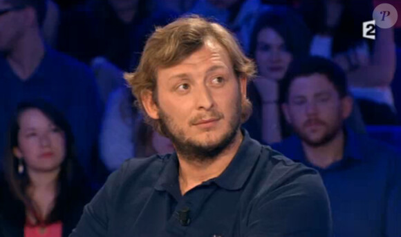 Amaury Leveaux, invité d'On n'est pas couché sur France 2, le samedi 25 avril 2015.