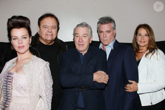 Debi Mazar, Paul Sorvino, Robert De Niro, Ray Liotta et Lorraine Bracco - Projection des Affranchis pour le 25e anniversaire de la sortie du film, dans le cadre du festival de Tribeca à New York le 25 avril 2015