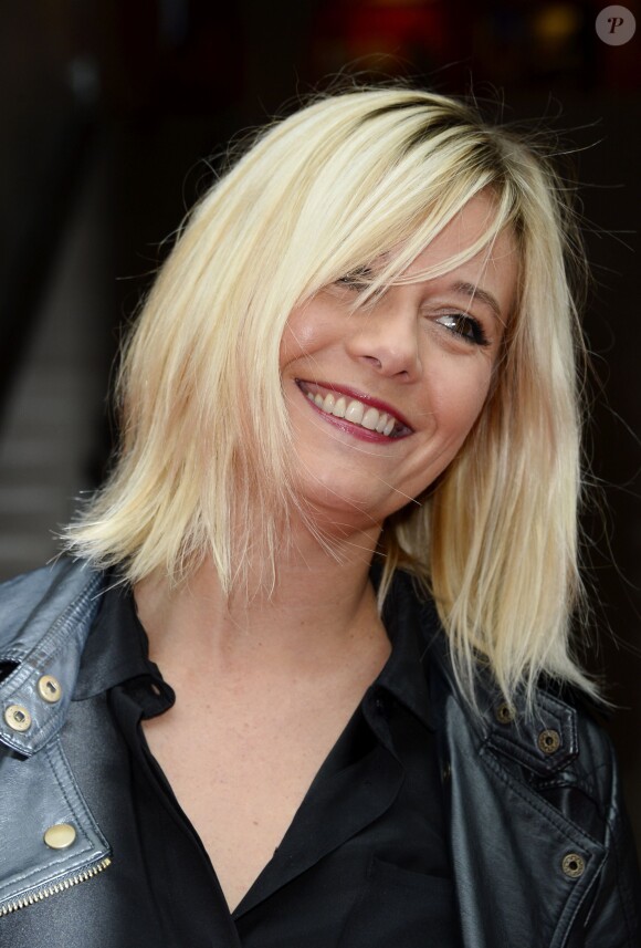 Flavie Flament - L'animatrice à la conférence de rentrée de RTL à Paris. Le 4 septembre 2014 
