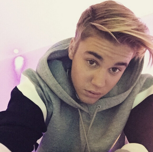 Justin Bieber à une nouvelle coupe de cheveux, le 30 avril 2015 sur Instagram