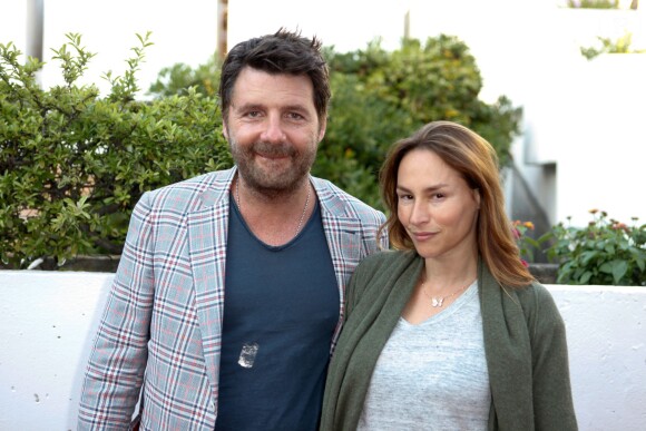 Philippe Lellouche et sa femme Vanessa Demouy, amoureux, assistent à la première du film Prêt à tout lors du 11e festival Les Hérault du cinéma et de la télé 2014 au Cap d'Agde, le 4 juillet 2014.