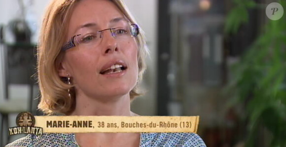 Marie-Anne dans Koh-Lanta 2015, le vendredi 24 avril 2015, sur TF1