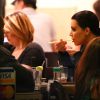 Kim Kardashian et Kanye West au restaurant Shibuya Sushi à Calabasas, le 30 avril 2015.