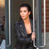 Kim Kardashian quitte l'appartement de son mari Kanye West à SoHo. New York, le 2 mai 2015.