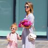 Jessica Alba emmène sa fille Haven à une fête d'anniversaire à West Hollywood, le 2 mai 2015