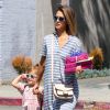 Jessica Alba emmène sa fille Haven à une fête d'anniversaire à West Hollywood, le 2 mai 2015