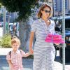 Jessica Alba emmène sa fille Haven à une fête d'anniversaire à West Hollywood, le 2 mai 2015