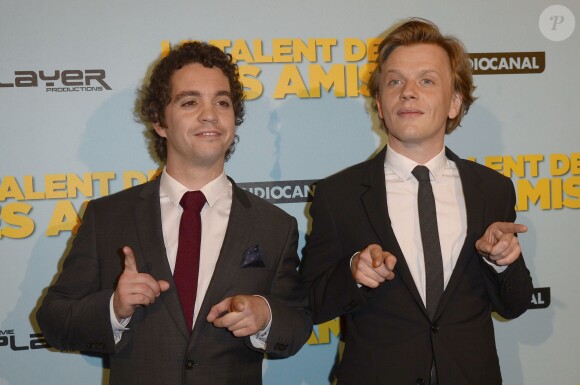 Bruno Sanches et Alex Lutz - Avant-première du film "Le talent de mes amis" au théâtre Bobino à Paris le 4 mai 2015.