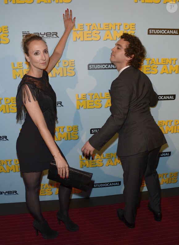Audrey Lamy et Bruno Sanches - Avant-première du film "Le talent de mes amis" au théâtre Bobino à Paris le 4 mai 2015.