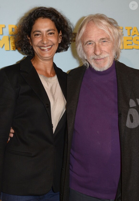 Pierre Richard et sa femme Ceyla Lacerda - Avant-première du film "Le talent de mes amis" au théâtre Bobino à Paris le 4 mai 2015.