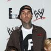 Travis Barker et ses enfants lors de la Soiree "Superstars For Hope" au Beverly Hills Hotel a Beverly Hills. Le 15 aout 2013 