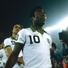 Pelé avec le maillot du Cosmos de New York, le 15 août 1977 à New York