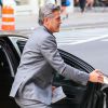 George Clooney arrive au théâtre Hamilton à New York, le 21 avril 2015.