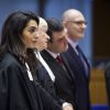 Amal Alamuddin-Clooney plaide pour défendre l'Arménie devant la Cour Européenne des droits de l'homme à à Strasbourg le 28 janvier 2015.