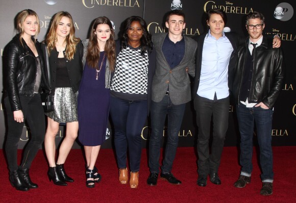 Guests, Octavia Spencer, Dave Annable - Avant-première du film "Cinderella" (Cendrillon) à Hollywood, le 1er mars 2015. 