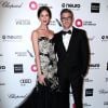 Odette Annable et son mari Dave Annable - Soirée "Elton John AIDS Foundation Oscar Party" 2015 à West Hollywood, le 22 février 2015.  
