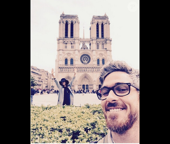 Dave et Odette Annable sont en vacances à Paris, mai 2015