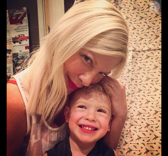 Tori Spelling et Finn, le 9 mai 2015 sur Instagram