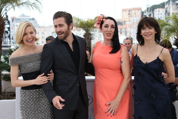 Sienna Miller, Jake Gyllenhaal, Rossy de Palma et Sophie Marceau - Photocall du jury du 68e Festival International du Film de Cannes, le 13 mai 2015.