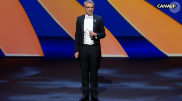 La cérémonie d'ouverture du 68e Festival de Cannes le 13 mai 2015, présentée par Lambert Wilson