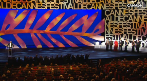 La cérémonie d'ouverture du 68e Festival de Cannes le 13 mai 2015 : l'arrivée du jury présidé par les frères Coen